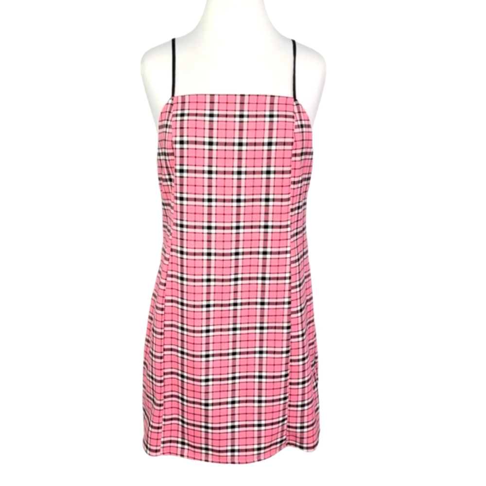 Urban Outfitters Pink Plaid Dress Size Medium